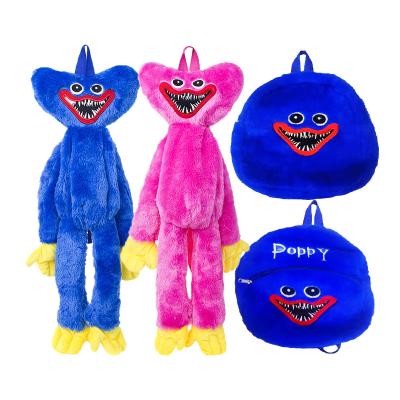 China Plush 30/40/60 cm huggys poppy plush backpack wuggy bag playtime plush dolls huggys wuggy monster toys for school for sale