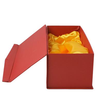 China High Quality Recycled Materials Custom Design Luxury Gift Box With Ribbon For Wine Box for sale