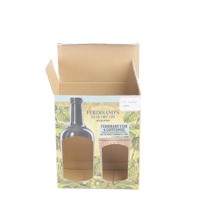 China 4/6 Bottle Beer Box Recyclable Hot Selling Custom Portable Packaging Box Wine Packaging Box for sale