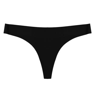 China Breathable Women's Sexy Seamless One Piece T-Back Thong Women's Low Cut Bikini Panties for sale