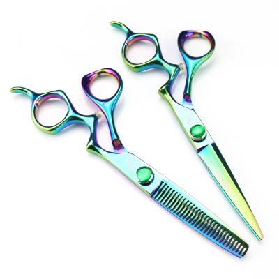 China Cutting Scissors NEPURLson Z Handle Green Professional Hair Scissors Can Be Customized Logo for sale