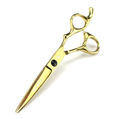 China NEPURLson thinning scissors 6.0 inch gold flower electroplating handle/professinoal hair scissors/salon scissors for sale