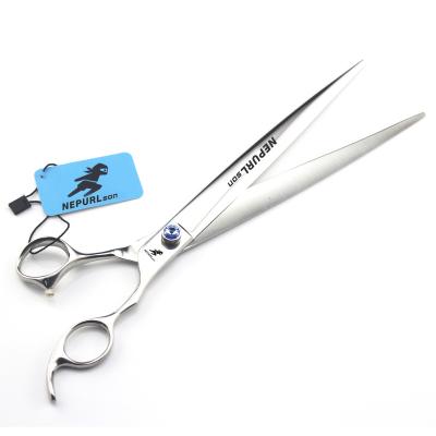 China Cutting Scissors NEPURLson 10.0 Inch Pet Hair Scissors / Professional Pet Hairdressing Scissors for sale