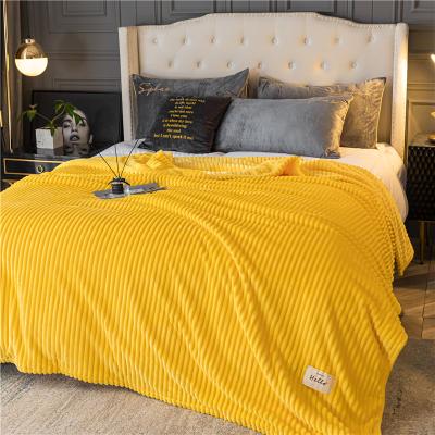 China Wholesale Anti-Static Portable Soft Polyester Blankets Throw Heavy Blankets Weighted Throw For Bed for sale