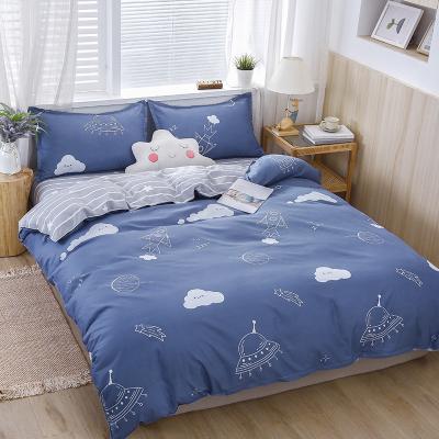 China Fashion Design Polyester Printing Quilt Cover Set Bedding Set Anti-static Comforter Cover Set for sale