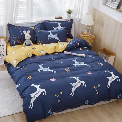 China Fashion Design Polyester Printing Quilt Cover Set Bedding Set Anti-static Comforter Cover Set for sale