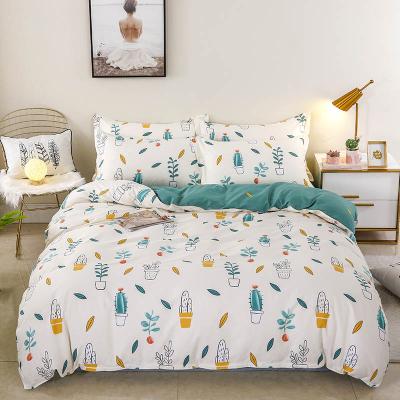 China Flower Design Polyester Printing Duvet Cover Set Anti-static Duvet Cover Quilt Cover Set for sale