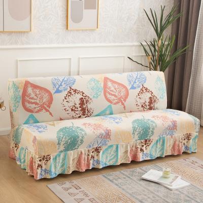 China Protect Universal Folding Elastic Stretch Armless Sofa Bed Covers Sofa Slipcovers for sale