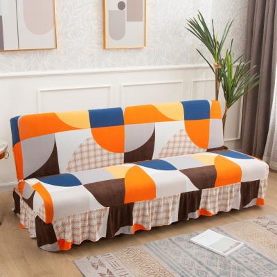 China Protect Universal Armless Sofa Slipcovers Elastic Stretch Sofa Bed Covers for sale