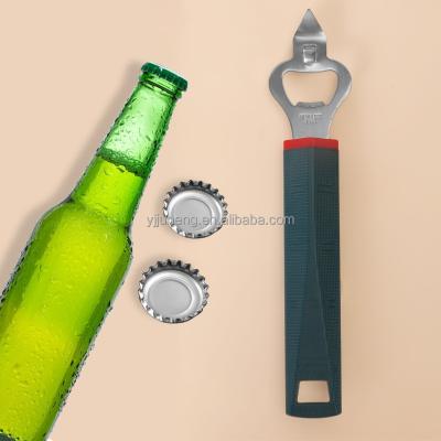 China Sustainable Kitchen Gadgets Stainless Steel Bottle Opener With Plastic Handle for sale