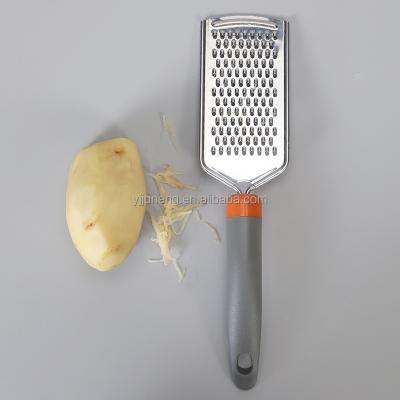 China Stainless Steel Viable Kitchen Manual Instruments Kitchen Grater Carrot Potato Vegetable Fruit Slicer With PP Handle for sale