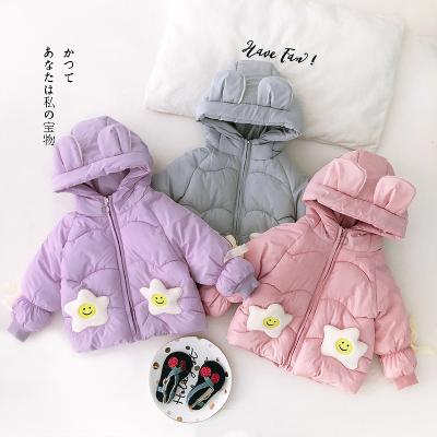 China Fashion Kids Thick Coat Waterproof Girl Winter Hooded Colorful Coat For Children for sale