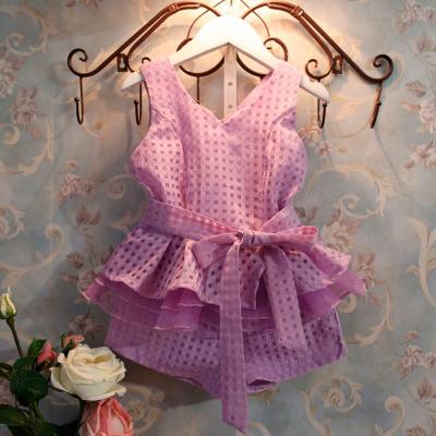 China Wholesale Party Children's Boutique Clothing Baby Summer Outfit Kids Clothes Set for sale