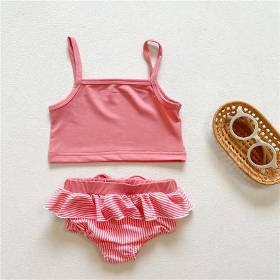 China Formal Summer Swimsuit Infant Swim Trunks Toes Swimsuit Bow Baby Swimming Female Beach Wear for sale