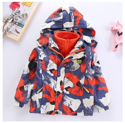 China Kids winter jacket for boys with fleece inside 2pcs boys jacket with fast delivery for sale