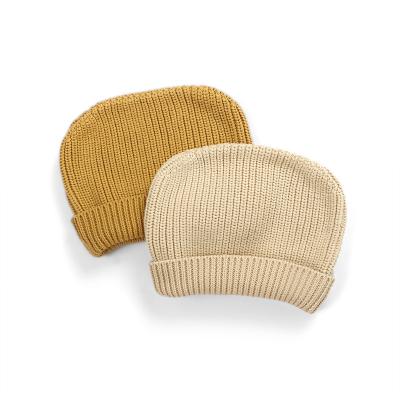 China Image Universal Autumn And Winter Brim Dome Hearing Protection Adjustable Hat Curved Warm Gutters Knitted Hat for sale