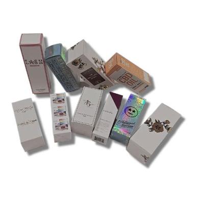 China Luxury Recyclable Logo Cosmetic Gift Paper Package Essential Oil Packaging Box for sale