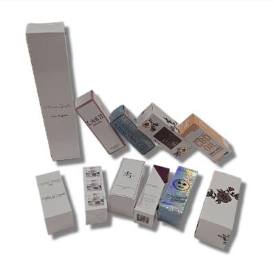 China Recyclable Custom Printing Hot Stamping Essential Oil Cosmetic Packaging Boxes for sale