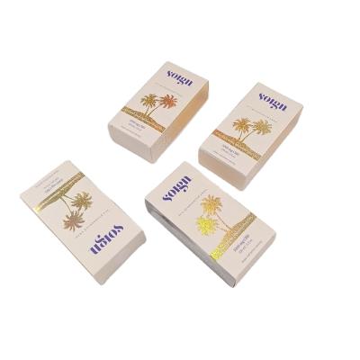 China Recyclable Printed Gold Foil Stamping Skin Care Cosmetics Packaging Boxes for sale