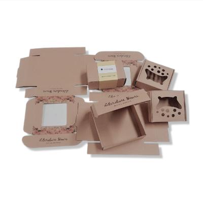 China Factory Cheapest Customized Logo Kraft Paper Mail Soap Mailing Box Recyclable for sale