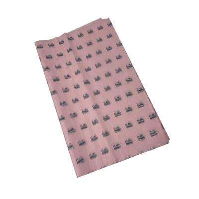 China Biodegradable Pink and Black Custom Printed Tissue Paper Tissue Paper Gift Wrapping Clothing Apparel Products Wrapping Paper for sale