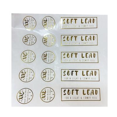 China Custom Adhesive Logo Waterproof Clear Vinyl Stickers Hot Stamping Perfume Bottle Glass Label for sale