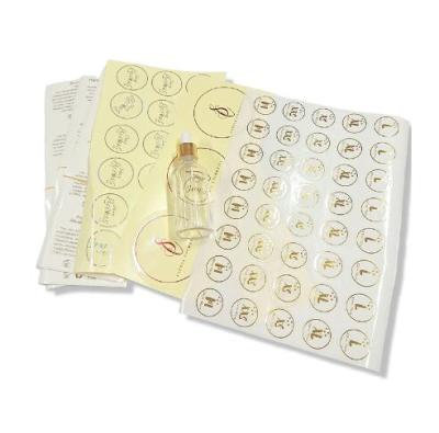 China Handmade Custom Self Adhesive Round Vinyl Printing Waterproof Packaging Label for sale