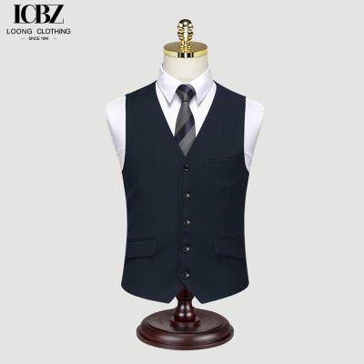 China Vestido de traje azul de la Armada de Corea de cuerpo delgado y tejido para hombres Vestido formal profesional para hombres en venta