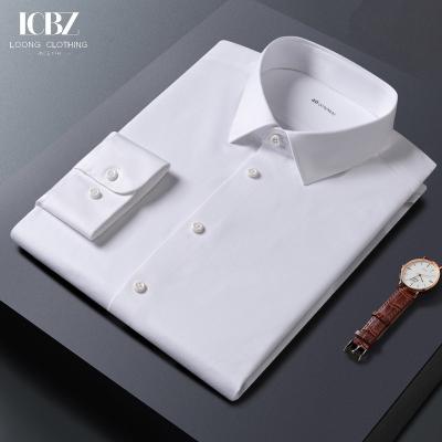 Chine LCBZ bureau sur mesure pour hommes porter chemise à manches complètes tissé flexible et élastique à vendre