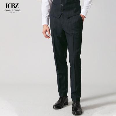 China Customized Italy Solid Color Wool Blend Pants for Men in a Fashionable Business Style for sale