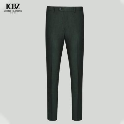 China Pantalones de trabajo con cremallera de tejido azul negro Pantalones de trabajo para hombres 70% Lana de algodón extensible Spandex en venta