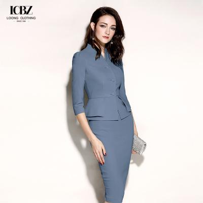 China Formal Office Suites Women Suits Dress Skirt Office Formal Dress NO Hooded Two Pieces for sale