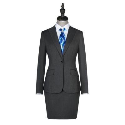 China Ladies Business Office Formal Skirt Suit Set 2 Pieces Blazer and Skirt Quantity 1000 for sale