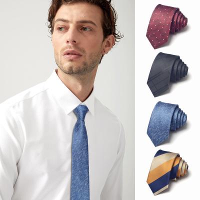 China Average Size Tie Custom Striped Fashion Classic 100% Polyester Woven Men's Gravata for sale