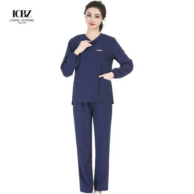 China Ready to Ship Eco-friendly Recycle Pre-Sale Nursing Scrubs Uniform Sets for Women for sale