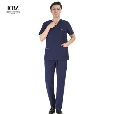 China Polyester Spandex Medical Scrubs Uniform for Women and Men in Fashionable Design for sale