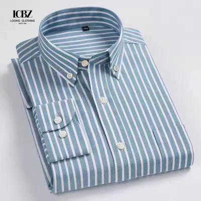 China Embroidery Business Vintage Oxford 100% Cotton Working Silk Shirt Print Dress for Men for sale