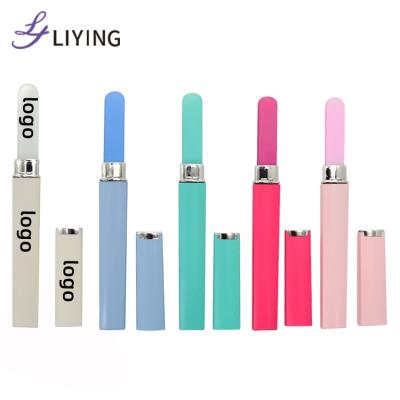 China EMERY Small Moq Custom Logo Art Tools Durable Manicure Glass Colorful Nail File with Case for sale