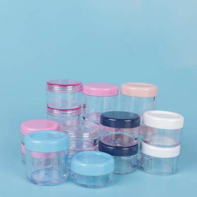 China Wholesale 15g Small And Cute Made In China Empty Portable Cosmetic Storage Containers Plastic Jar for sale