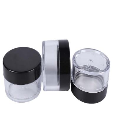 China Custom small and cute round plastic jar container packaging can round plastic jar with lid for sale