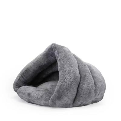 China Dual Function Breathable Nest Dog Bed Cat Triangle Bed Warm Pet Cat Nest for sale