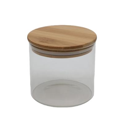 China Viable kitchen storage glass bottle with stopper for sale