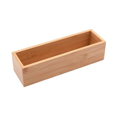 China New sustainable propular bamboo storage box bathroom furniture set bamboo storage containers for sale