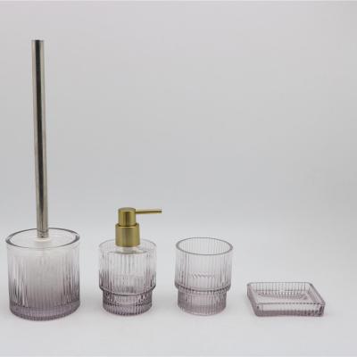 China Sustainable Designed Custom And Fashion Polyresin Washroom Product And Bathroom Accessory Set for sale