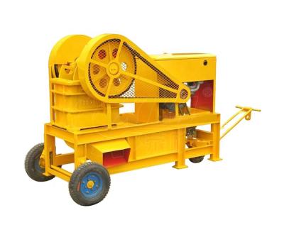 China Diesel Engine Mining Jaw Crusher Basalt PE 250X400 Mobile Small Jaw Crusher Diesel Stone Crusher Crushing Machine Price For Sale for sale