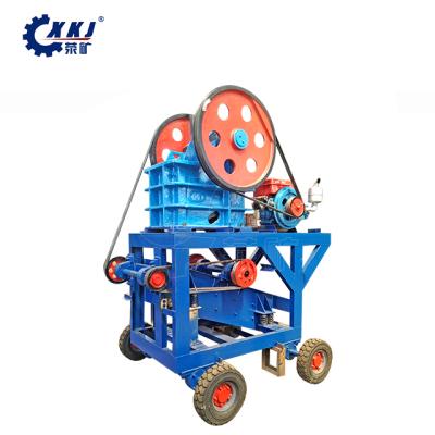 China Diesel Engine Mining Mobile Small Stone Crusher Plant With PE250X400 Mini Jaw Crusher And Small Vibrating Screen Jaw Stone Crusher for sale