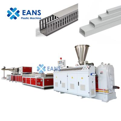 China PIPE PVC Floor Cable Trunking Extrusion Production Line / PVC Indoor Outdoor Plastic Casing Wiring Duct Machine for sale