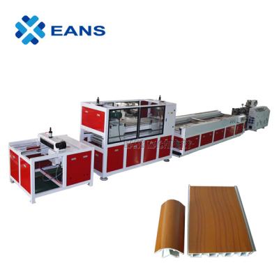 China Plates High Speed ​​PVC Skirting Board Making Machine With Double Screw Extruder for sale