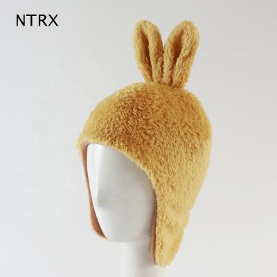 China COMMON bunny ear hat, kid designer hat for winter for sale