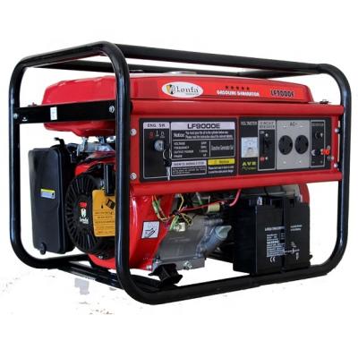 China China LONFA Power Air Cooled Start 15hp 6.5kw Gasoline Electric Generator AD6500 for sale